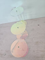heavenly HOYA Acryl-Podest transparent holo 3 Stück Säule Präsentationsständer