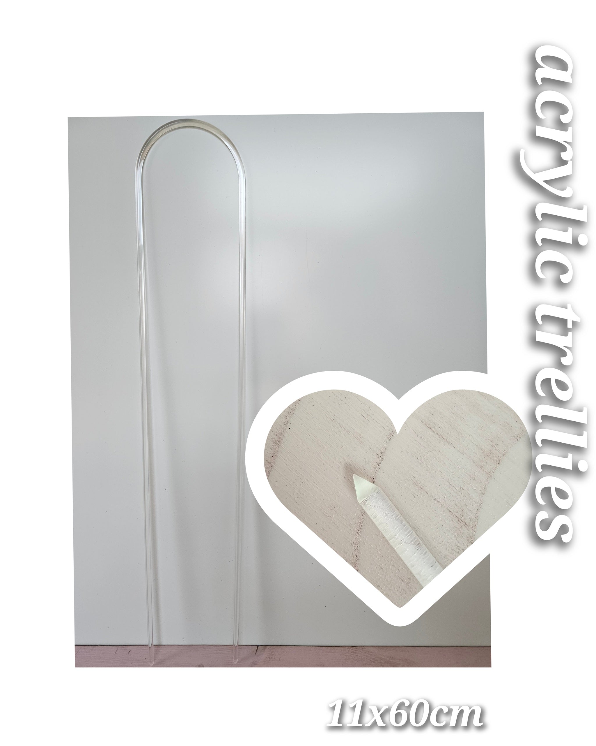 Rankhilfe aus Acryl in verschiedenen Größen