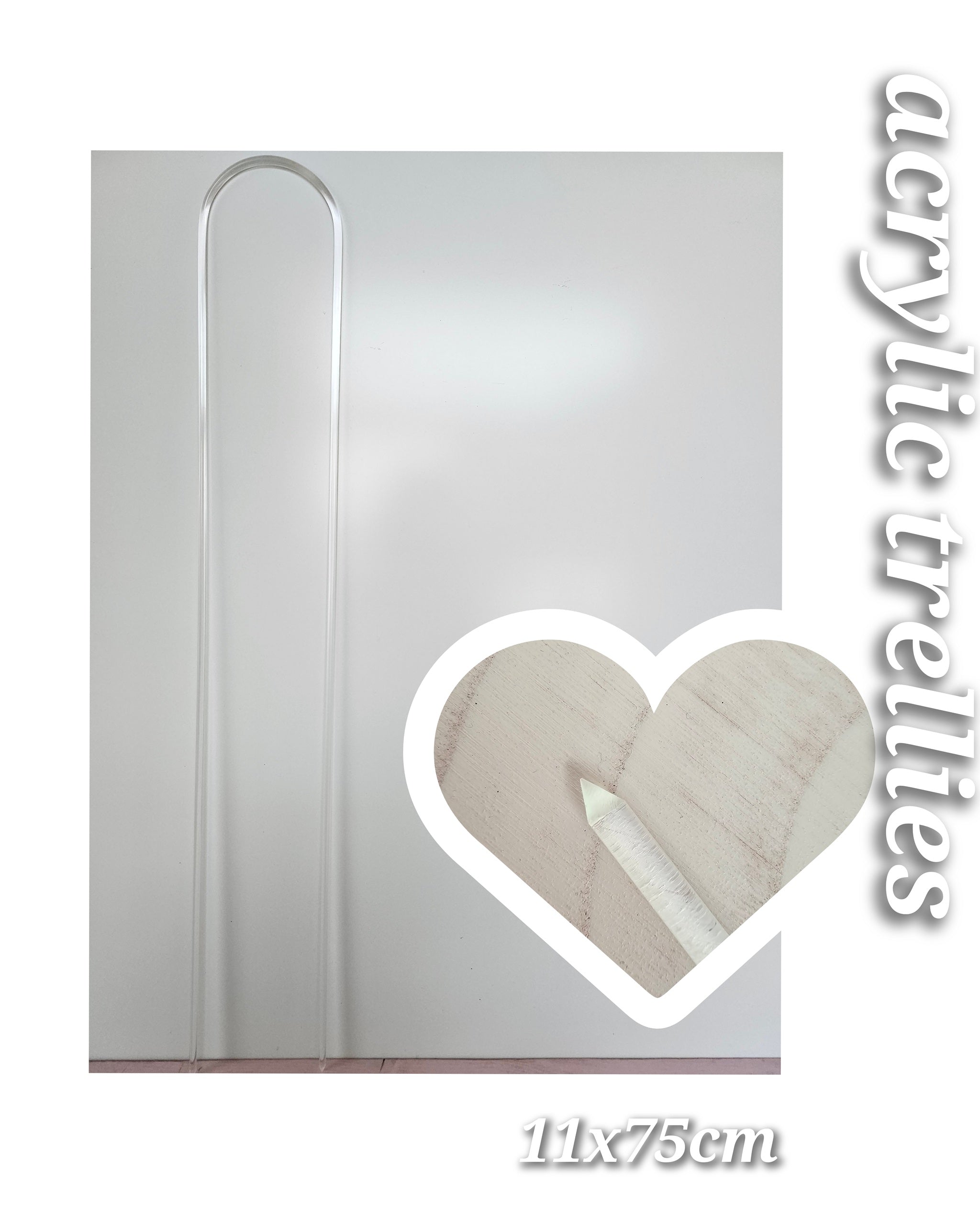 Rankhilfe aus Acryl in verschiedenen Größen