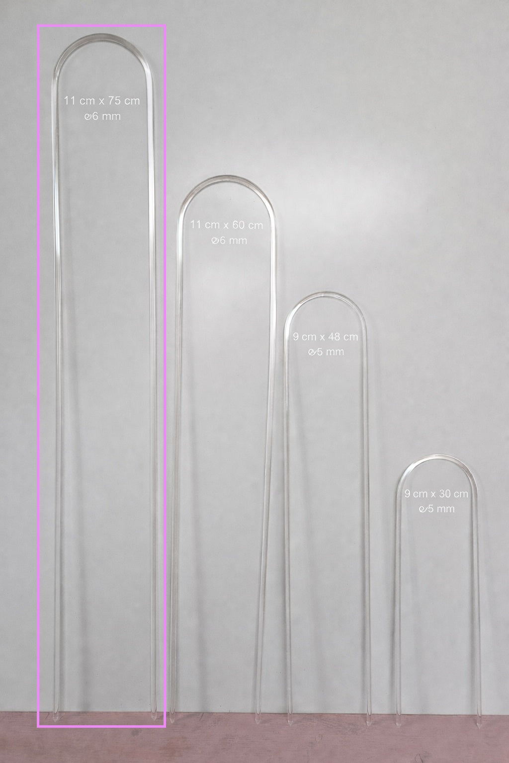 Rankhilfe aus Acryl in verschiedenen Größen