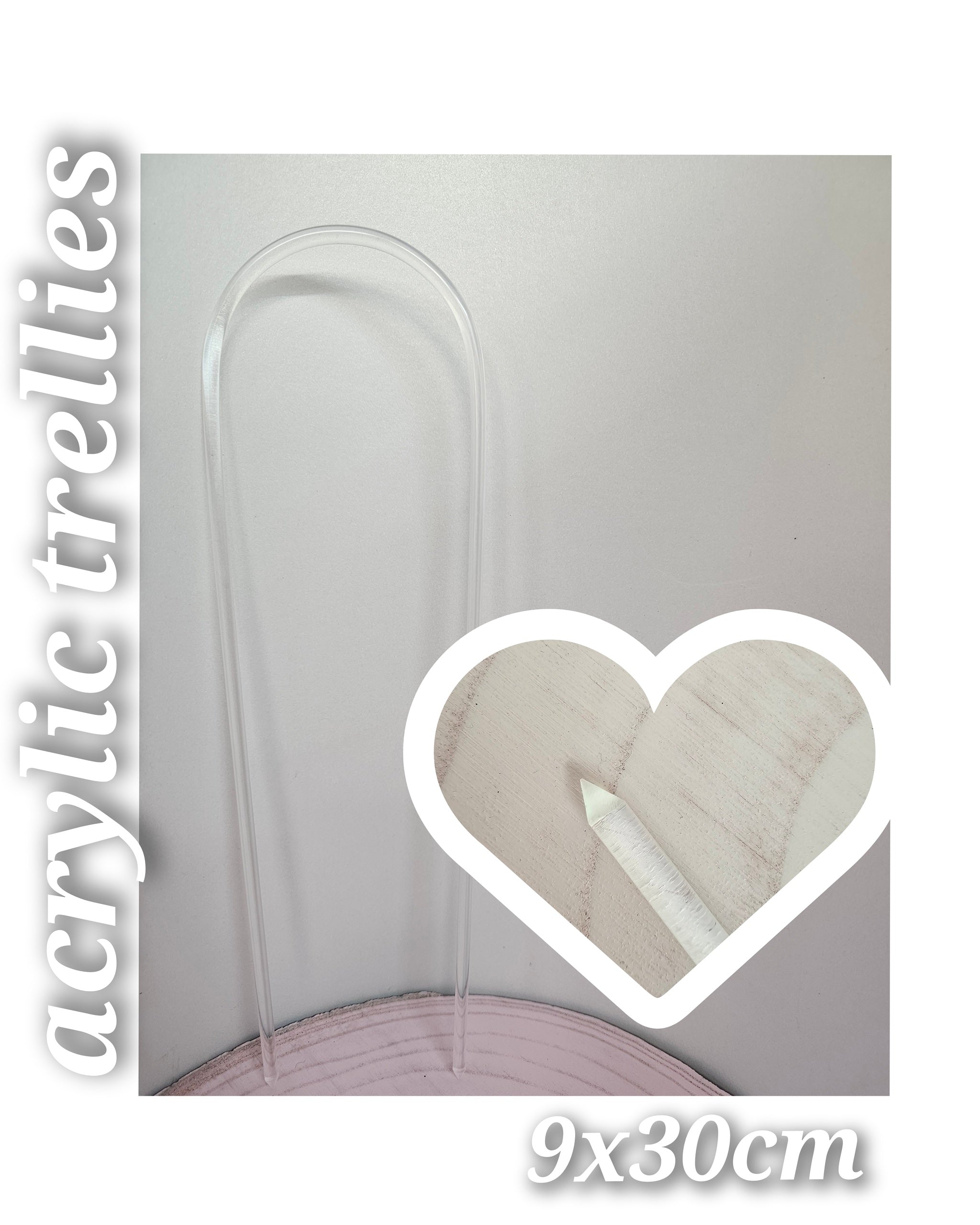 Rankhilfe aus Acryl in verschiedenen Größen