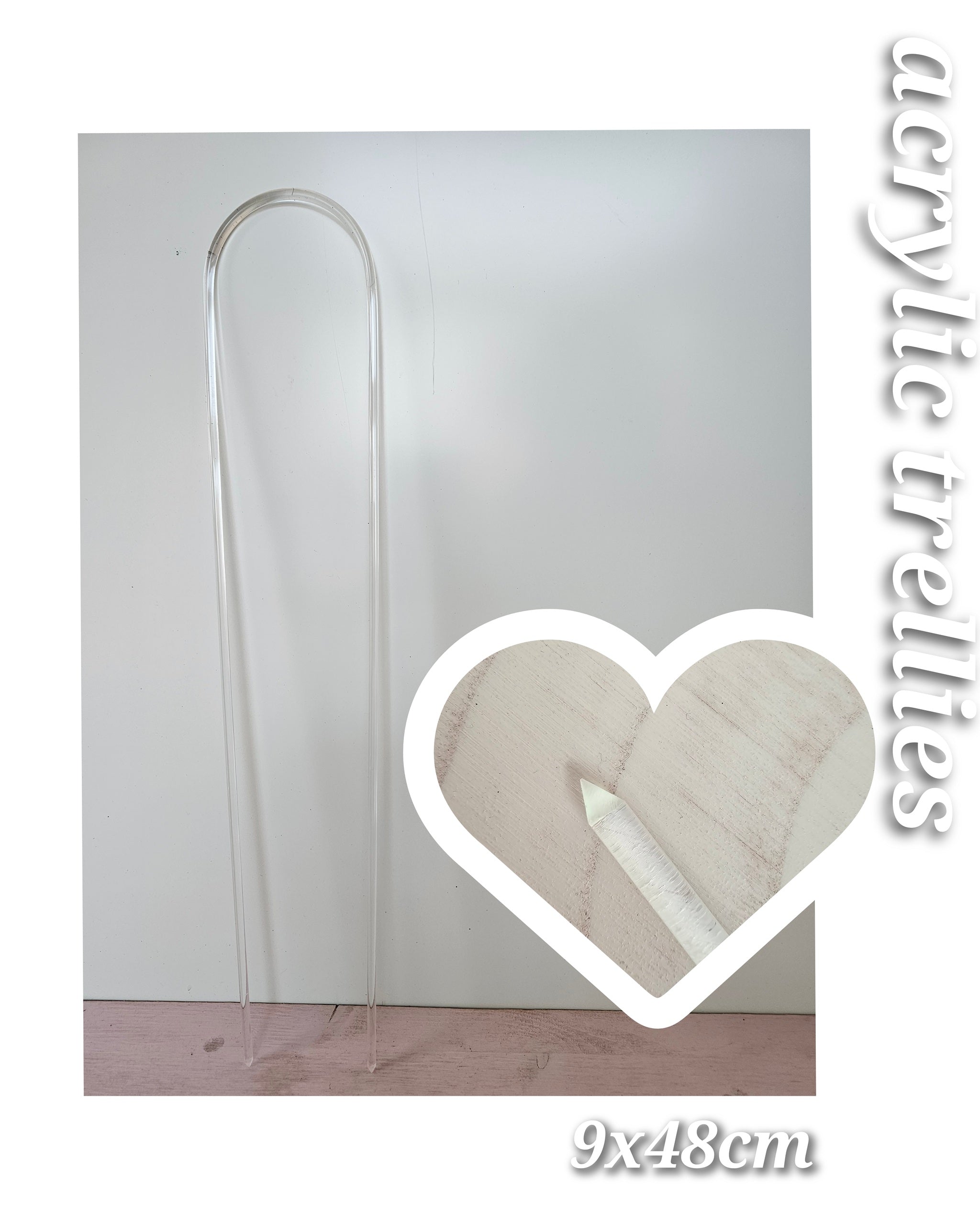 Rankhilfe aus Acryl in verschiedenen Größen