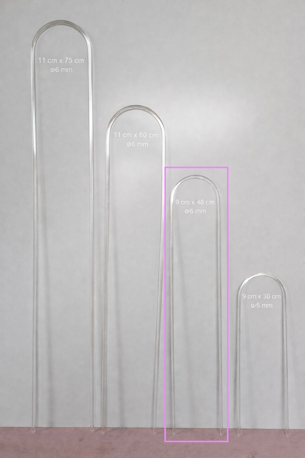 Rankhilfe aus Acryl in verschiedenen Größen