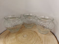 3er Set Teelichtglas Dekoglas Bewurzelungsglas  9cm x 10cm