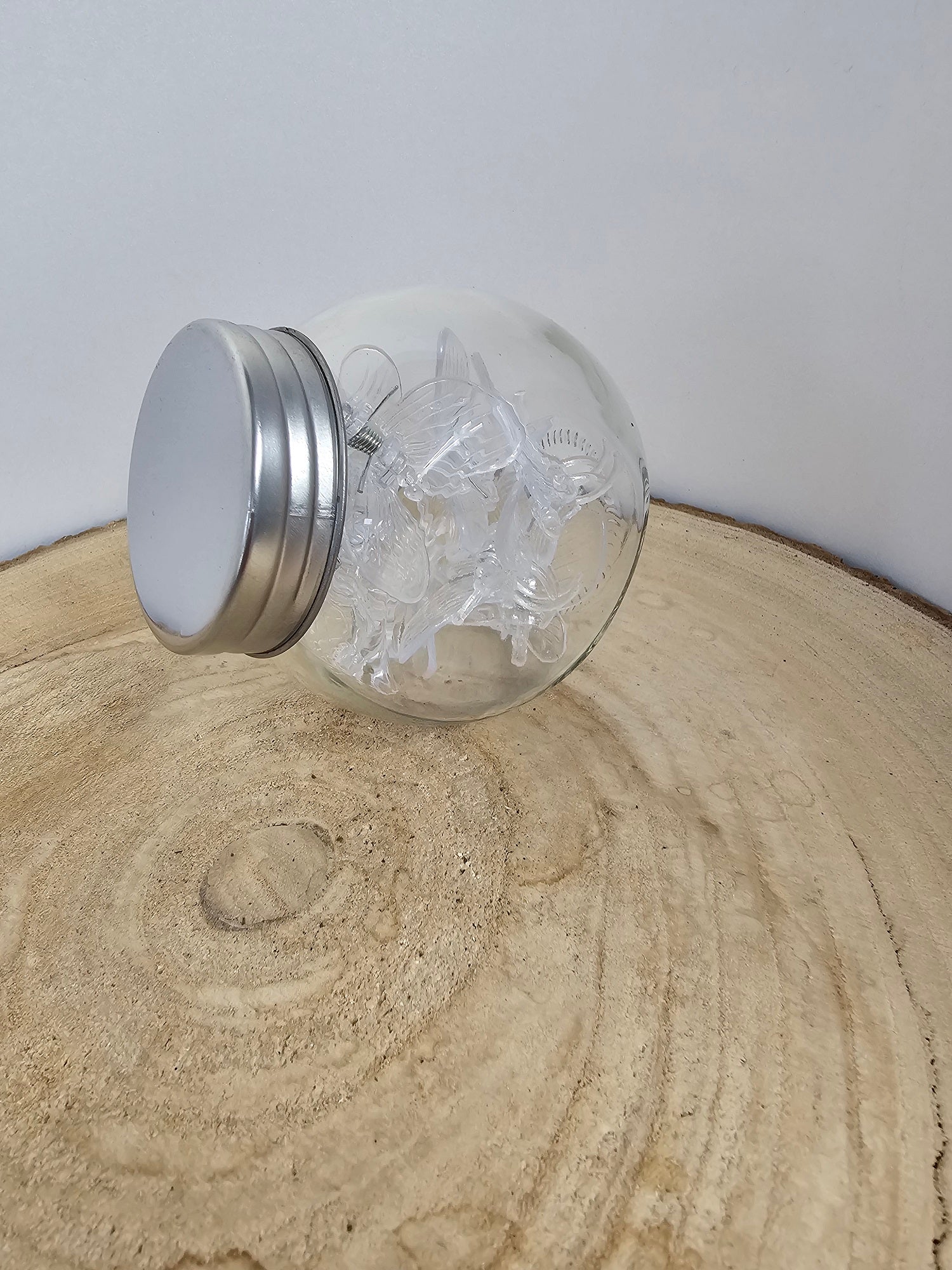 Pflanzenklammern im Glas