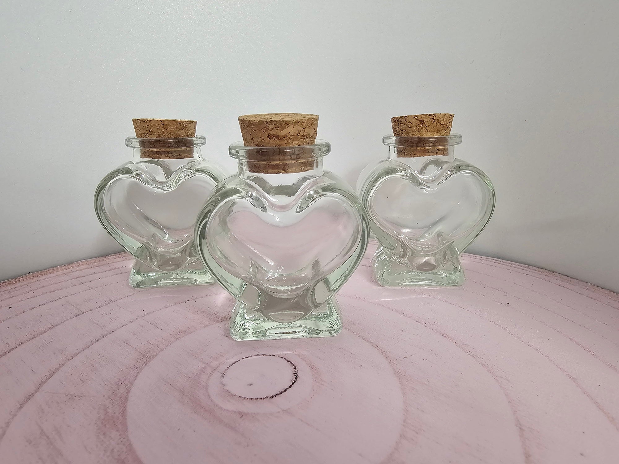 Deko Glas Herz mit Korken