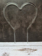 Herz-Rankhilfe aus Acryl