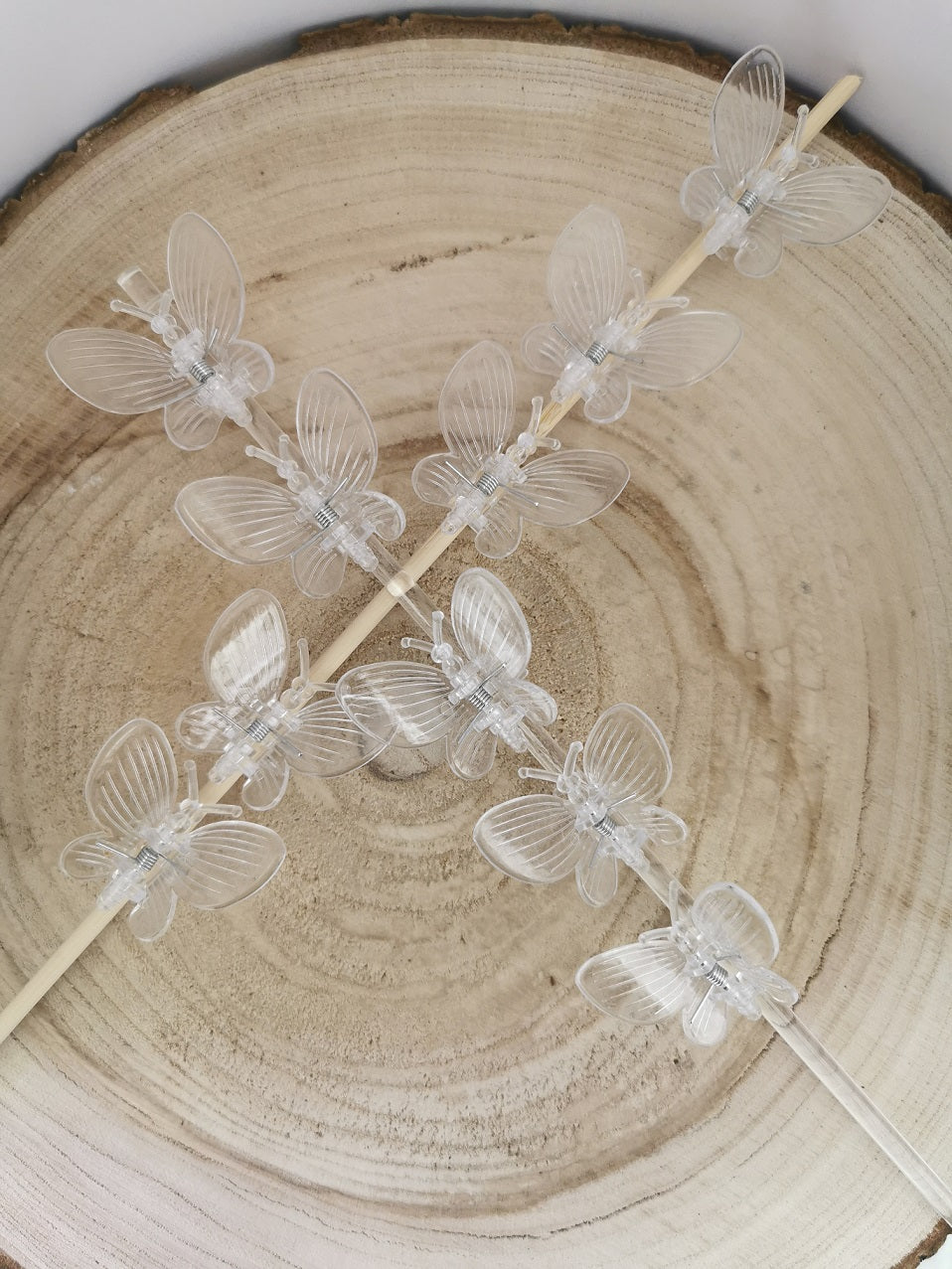 Pflanzenklammern Befestigung Schmetterlinge