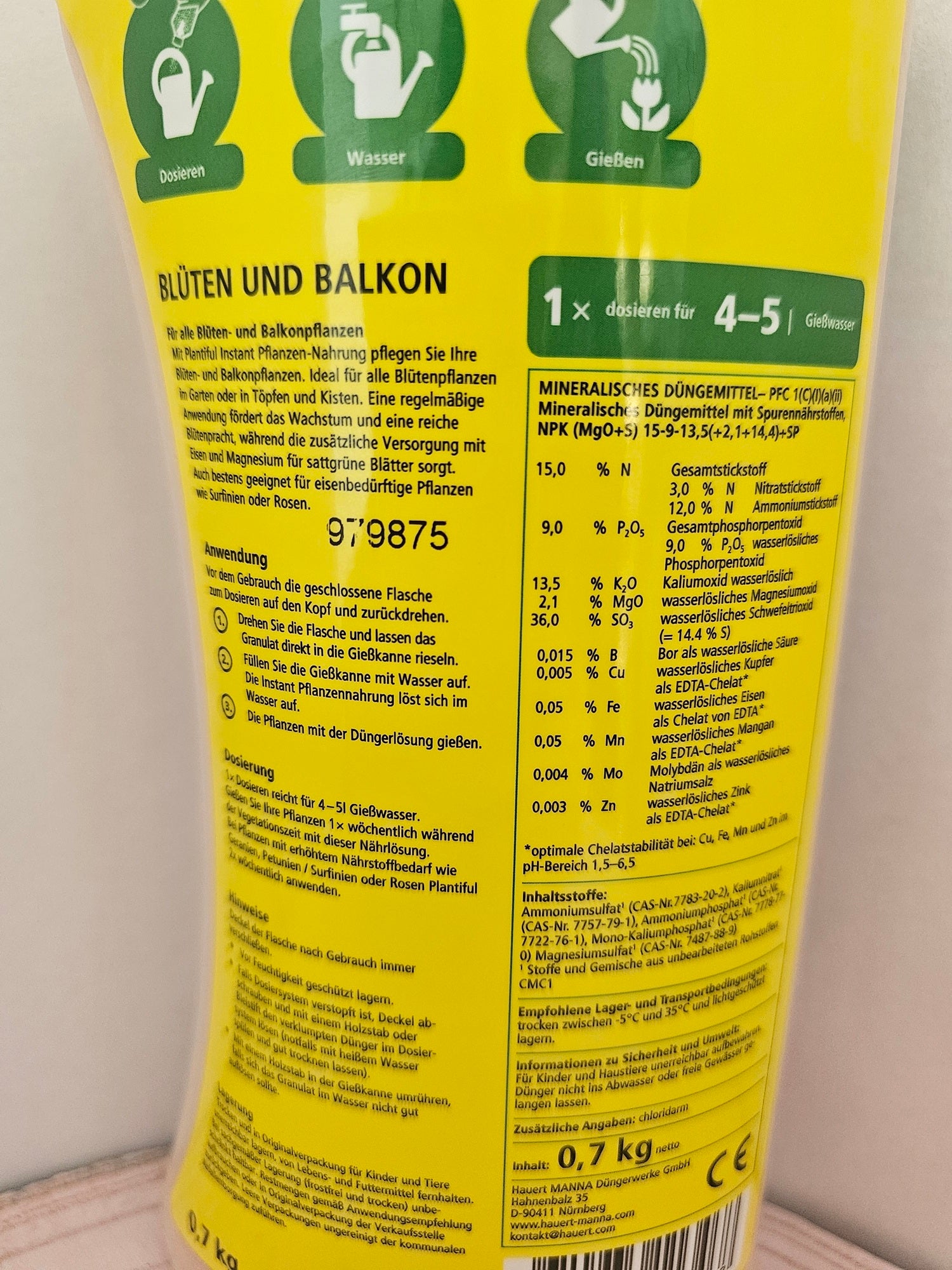 Plantiful Dünger für Blühpflanzen