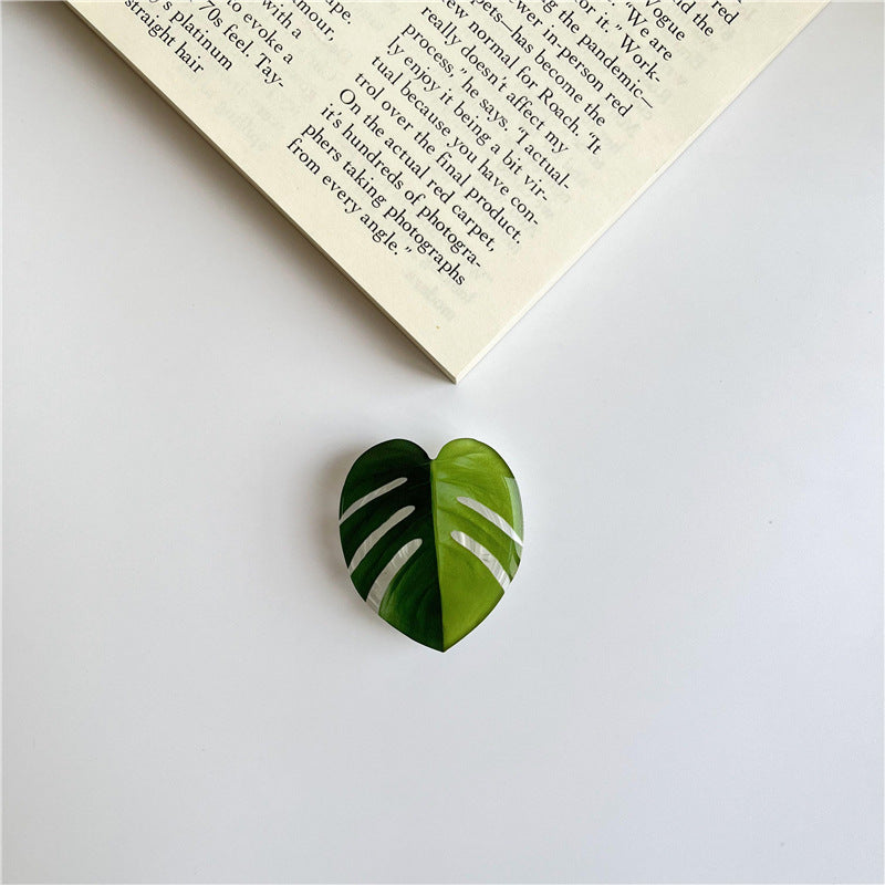 Handyhalter im Blatt-Design