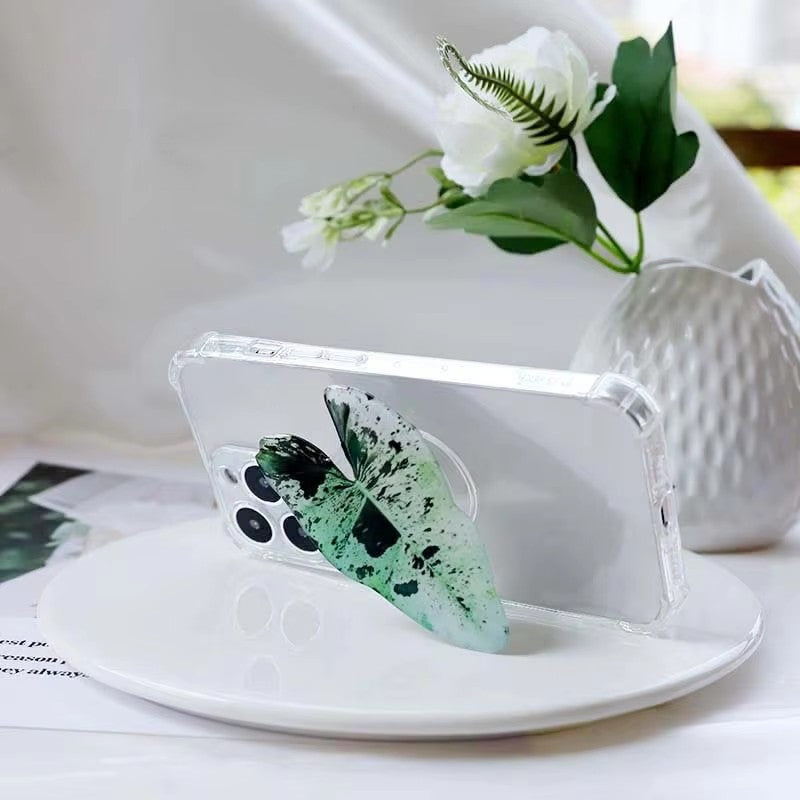 Handyhalter im Blatt-Design